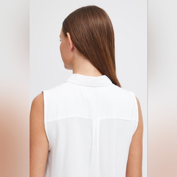 ICHI Ihmain Sleeveless Collared Top Shirt Blouse XS - Picture 4 of 16